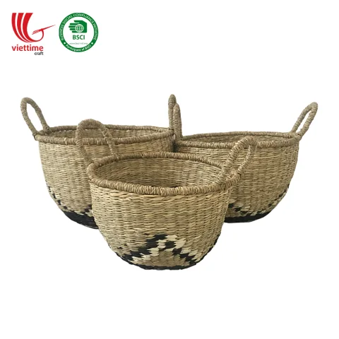 Seagrass Laundry Basket Set