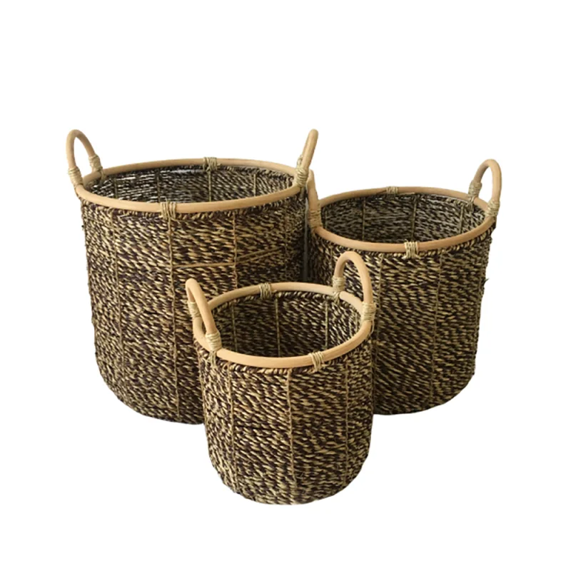 Seagrass Laundry Basket Set