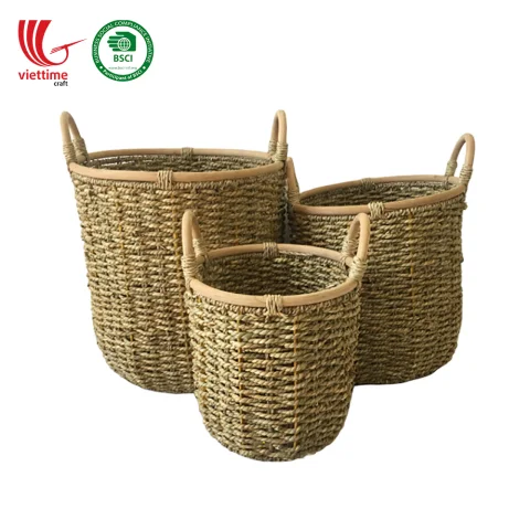 Seagrass Laundry Basket Set