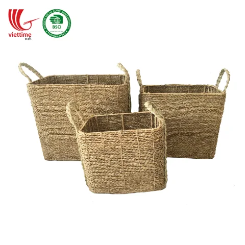 Seagrass Laundry Basket Set