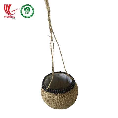 Seagrass Hanging Planter