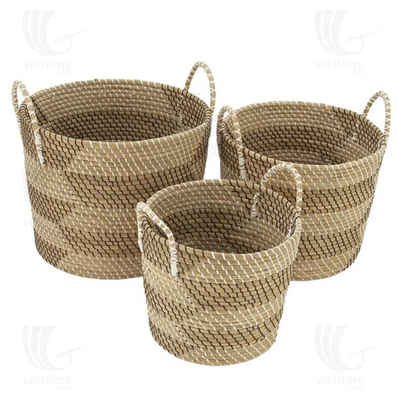 Seagrass Laundry Basket Set