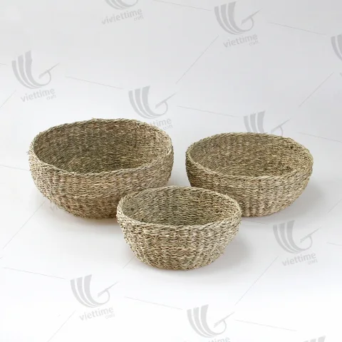 Seagrass Bowl Basket Set