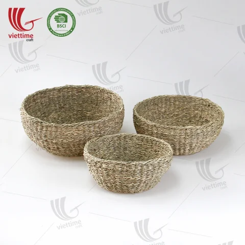 Seagrass Bowl Basket Set