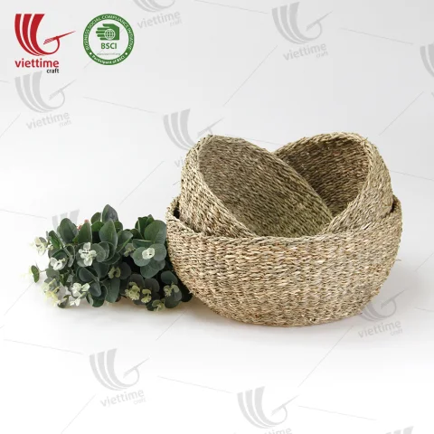 Seagrass Bowl Basket Set