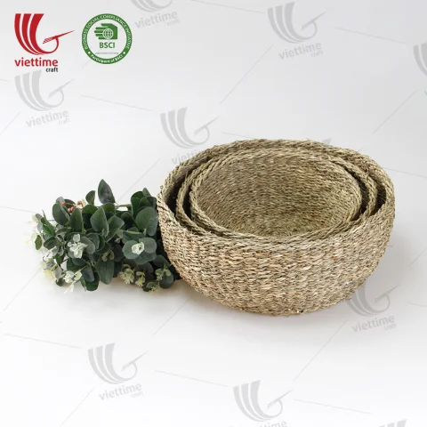 Seagrass Bowl Basket Set