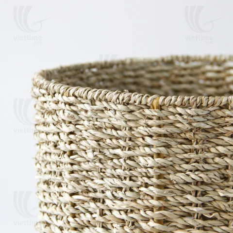 Seagrass Pot Plant Holder Set
