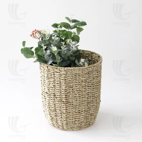 Seagrass Pot Plant Holder Set