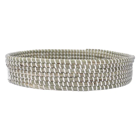 Mother Of Pearl Seagrass Tray