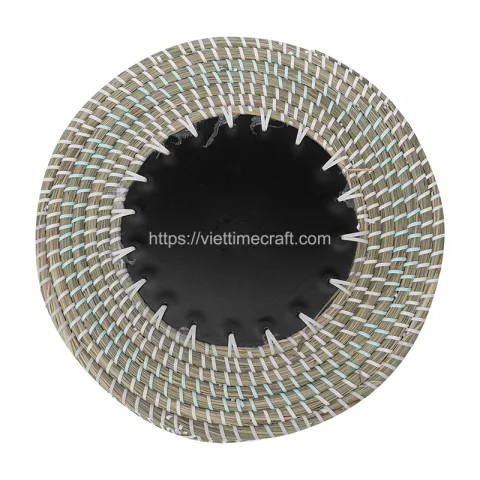 Mother Of Pearl Seagrass Tray