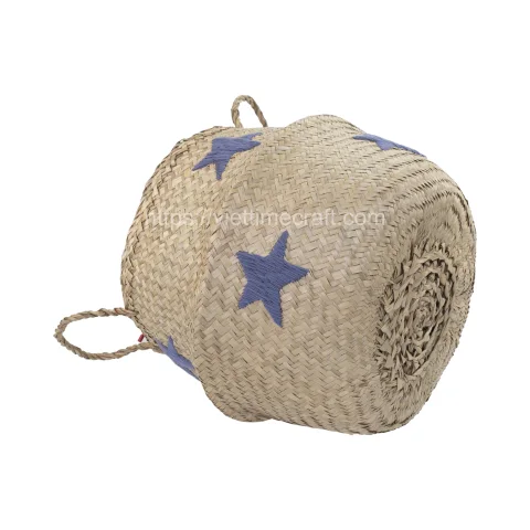 Star Seagrass Belly Basket Wholesale – C00582