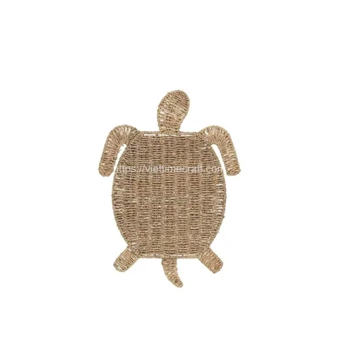 Seagrass Placemat Crab Shape Coastal Theme