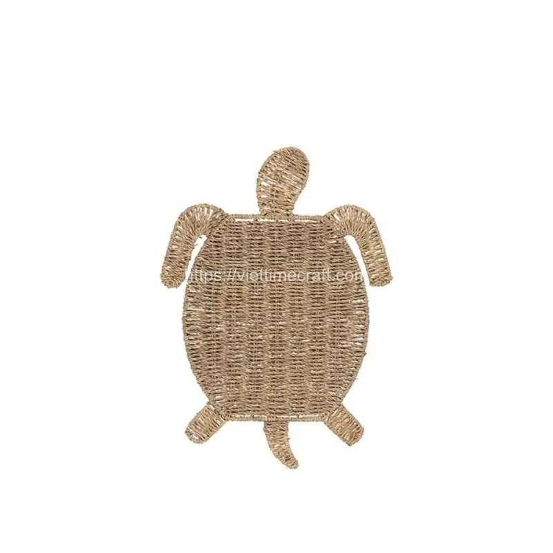 Ocean Inspiration Seagrass Placemat Turtle Shape