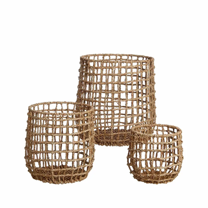 Set Of 3 Seagrass Basket Wholesale