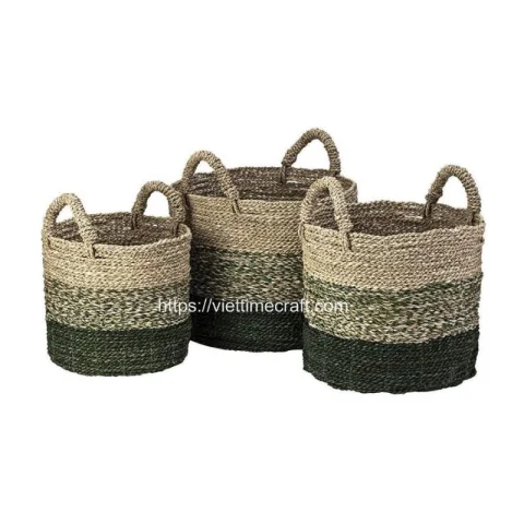 Green Seagrass Basket Wholesale