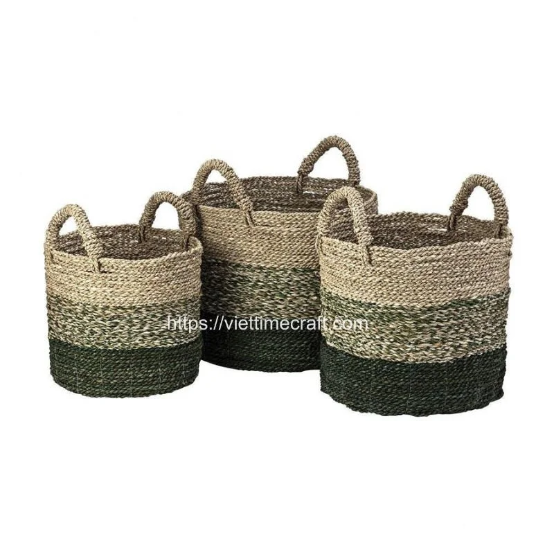 Green Seagrass Basket Wholesale