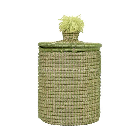 Green Seagrass Basket With Plastic String Wholesale