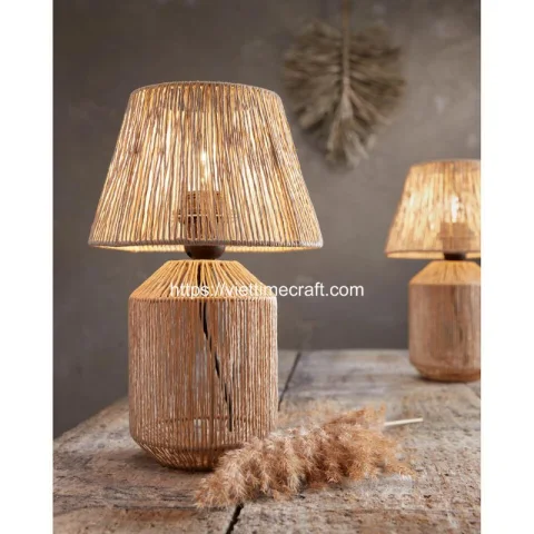 Hand Woven Seagrass Table Lamp Wholesale