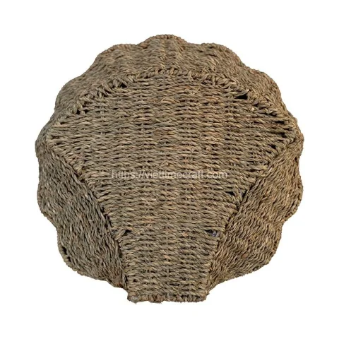 Scalloped Design Seagrass Tray Wholesale