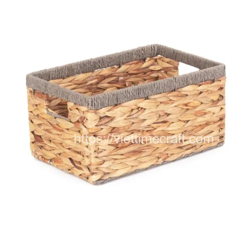 Set Of 3 Water hyacinth Basket with Handles – B00386