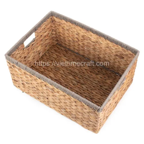 Set Of 3 Water hyacinth Basket with Handles – B00386