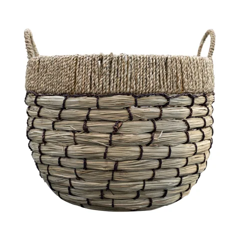 Set Of 3 Seagrass Basket With Handles – C00621