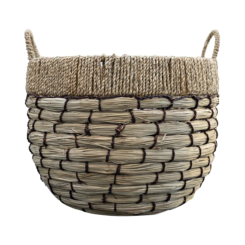 Set Of 3 Seagrass Basket With Handles – C00621