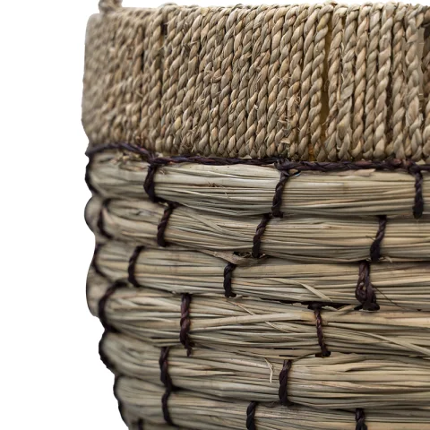 Set Of 3 Seagrass Basket With Handles – C00621