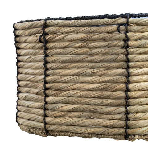 Oval Seagrass Storage Basket With Handles