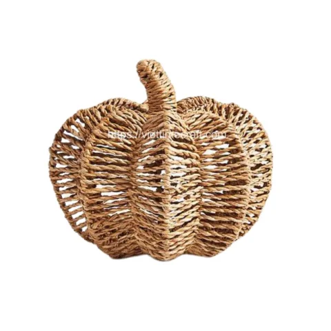 Rattan Export Seagrass Pumpkin Decoration for Halloween - REX-C00623
