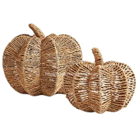 Seagrass Pumpkin Decoration for Halloween