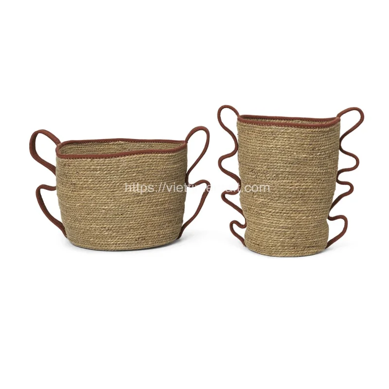 Set of 2 Seagrass Storage Basket Cheap Price – C00648