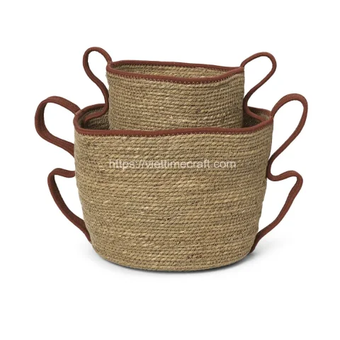 Set of 2 Seagrass Storage Basket Cheap Price – C00648