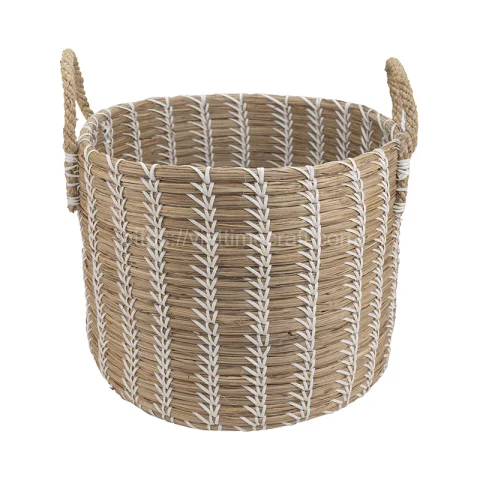 Natural Seagrass Basket with plastic string
