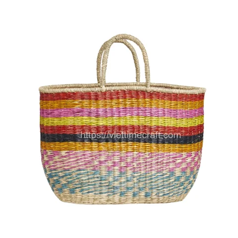Rattan Export Bolso hierba marina bolso cesta - REX-C00654