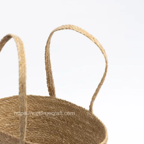 Natural Charm Seagrass Tote Bag