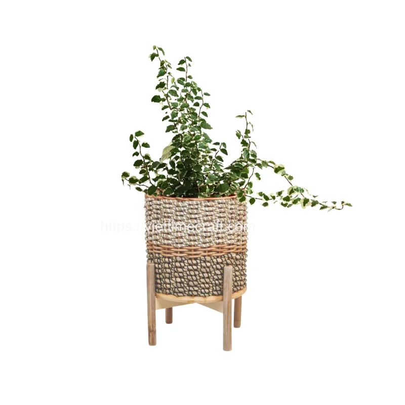Seagrass Planter/ Flower Pot mix rattan material