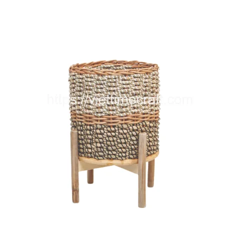 Seagrass Planter/ Flower Pot mix rattan material