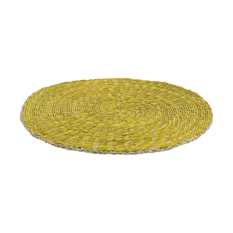 Yellow Color Natural Seagrass Placemat
