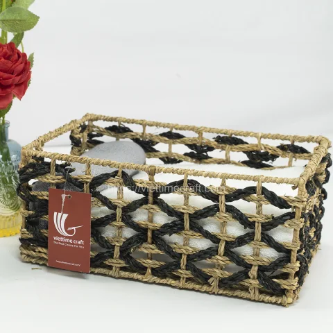 Black Natural Seagrass Basket Vietnam Wholesale