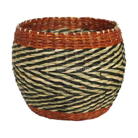 Woven African Style Seagrass Basket Vietnam Wholesale