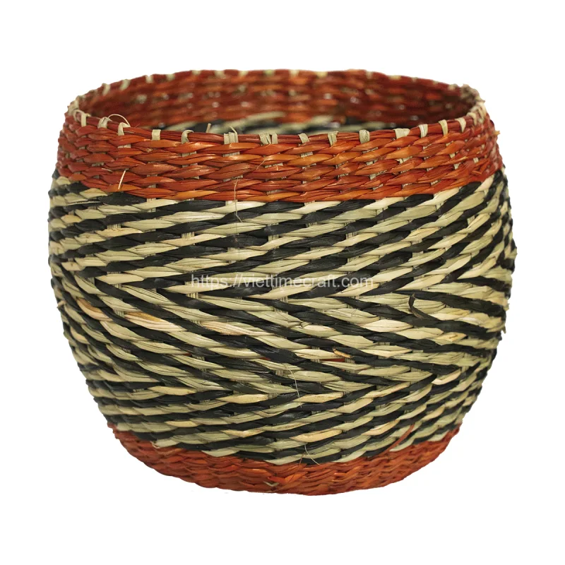 Woven African Style Seagrass Basket Vietnam Wholesale