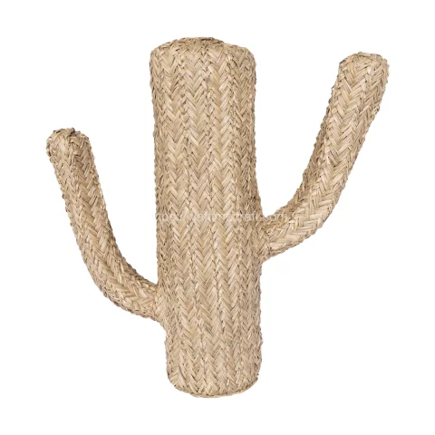 Set of 2 Seagrass Cactus Handmade in Vietnam