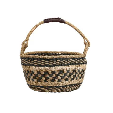 Wholesale Handwoven African Style Seagrass Basket Vietnam