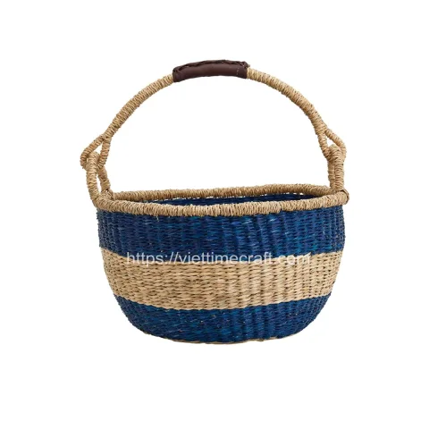 Wholesale Handwoven African Style Seagrass Basket Vietnam