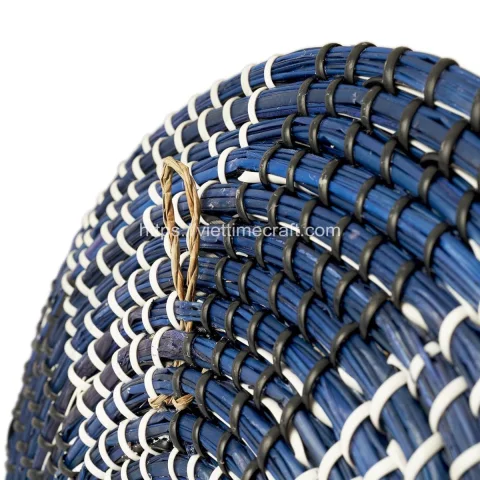 Set Of 4 Seagrass Wall Basket Decor