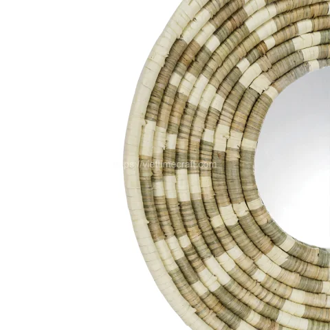 New Design Seagrass Mirror Wall Hanging