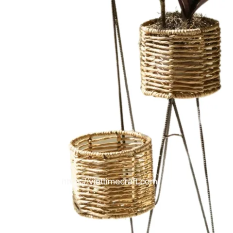 Three Tiered Seagrass Planter Stand Vietnam Factory
