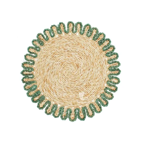 Handwoven Seagrass Placemats and Coasters Eco-Friendly Dining Set – C00773