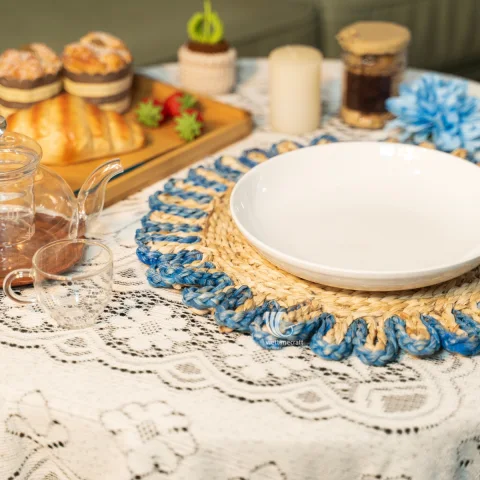 Handwoven Seagrass Placemats and Coasters Eco-Friendly Dining Set – C00773